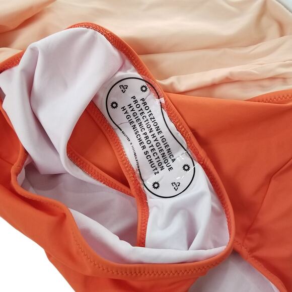 Cupshe Color Block Tie Side One Piece Swimsuit, Size Medium, NWT - Picture 8 of 14